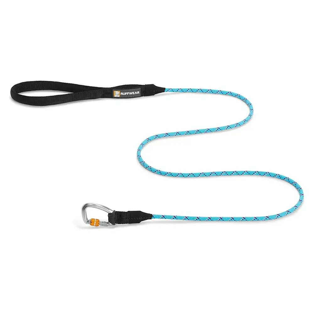 RUFFWEAR-Knot-a-Leash, светоотражающий собачий поводок с надежным фиксирующим карабином S/L - Цвет: BLUE ATOLL