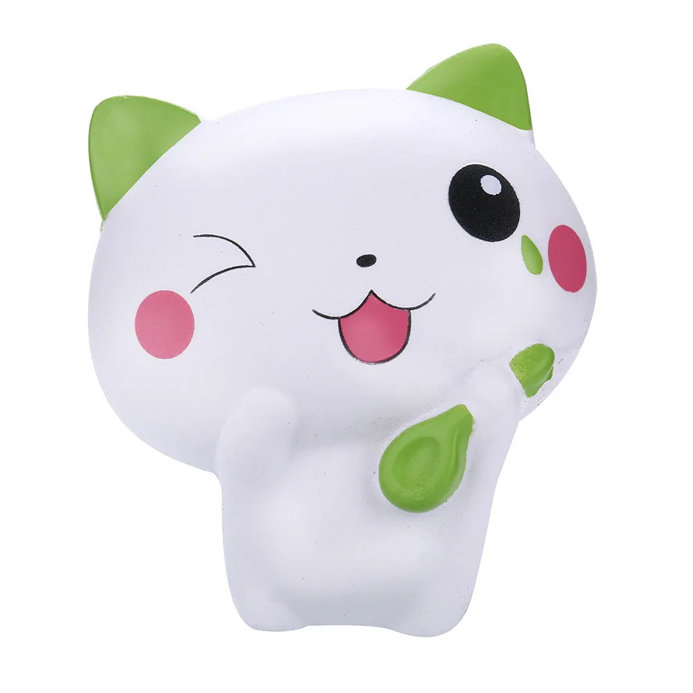 Мягкое jumbo Kawaii Cat Мягкий медленно поднимающийся крем Ароматизированная игрушка для снятия стресса skuishi зверушки в подарок игрушка для