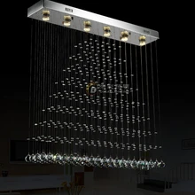 Современные потолочные светильники светодиодные нержавеющая сталь светодиодные лампы Гостиная k9 кристалл потолочный светильник GU10 LED блеск света Потолочные светильники