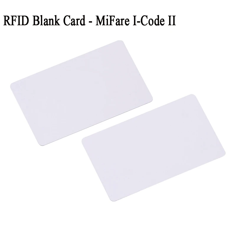 Philips i code II blank card icode2 icode sli sli-x sli-s white card tag protocol ISO 15693 cr80 size rfid 13.56mhz