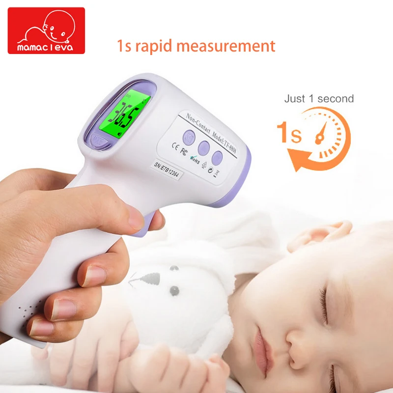 

Digital Adult infant Baby Thermometer Infrared Forehead Body Thermometer Non-contact Thermometer Gun for Household Medical