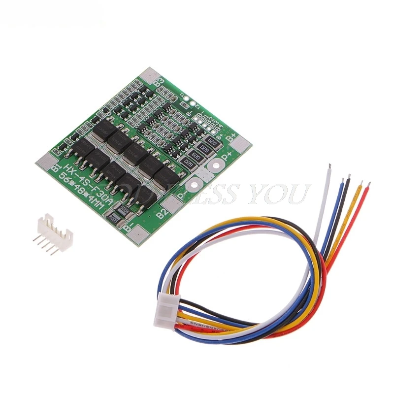 

4S 30A 12.8V w/Balance 3.2V LiFePo4 LiFe 18650 Battery BMS Protection PCB Board