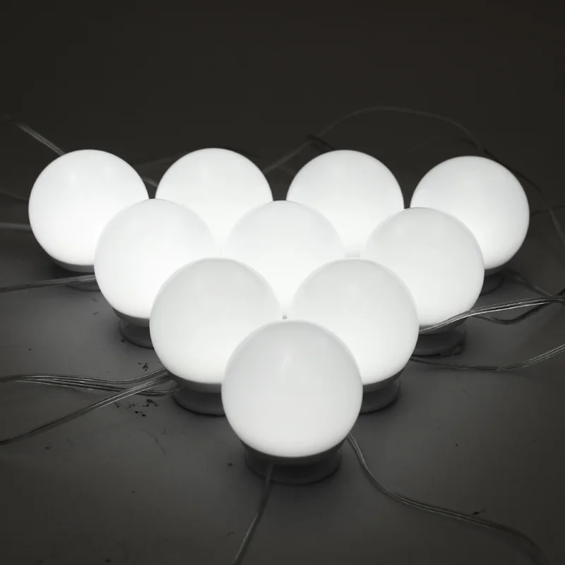  LED Makeup Mirror light String USB LED Vanity light Bulbs Touch Switch Dimmable Comestic For Dressi