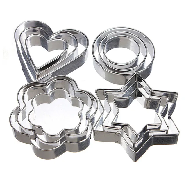 Cookie Cutter Stainless Steel Cookie Cutters Star Heart Circle Flower