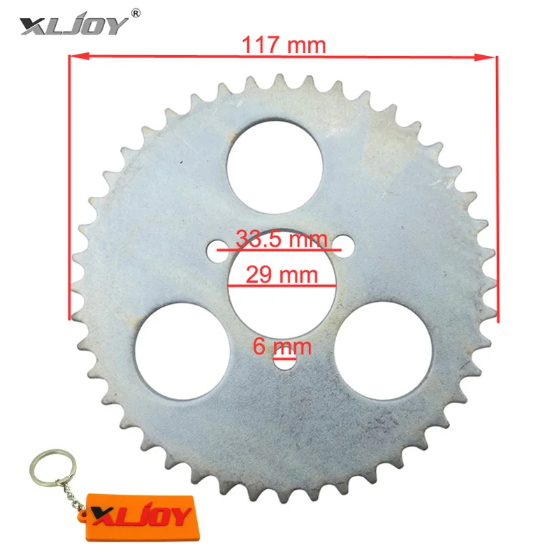 29mm 44T Tooth T8F Pocket Bike Rear Chain Steel Sprocket For 43cc 49cc 2 Stroke Engine Minimoto