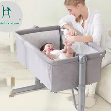 Луи мода детская кровать портативная детская кроватка новорожденных Колыбель сетки с не деревянная складная функция