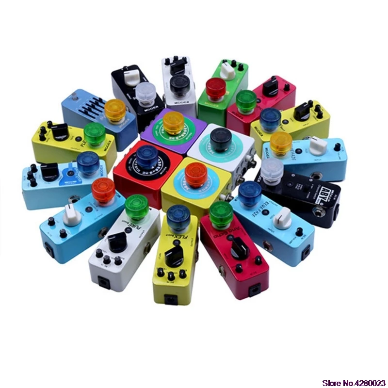 

2019 New Switch Footswitch toppers Colorful Plastic Bumpers Protector For Guitar Effect Pedal