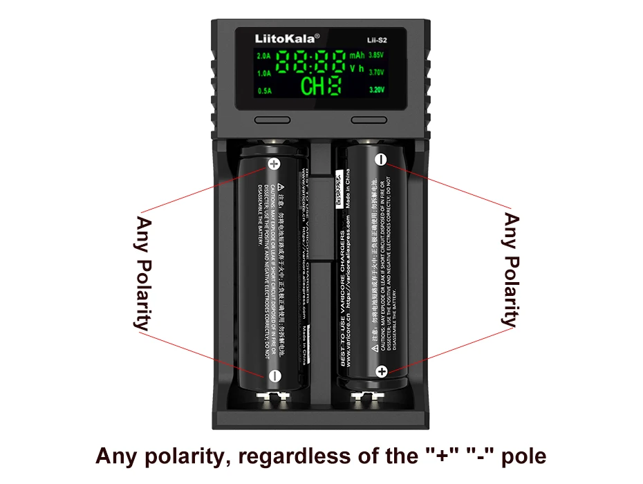 Liitokala Lii-S2 Lii-S4 зарядное устройство, Зарядка 18650 18350 18500 16340 10440 14500 26650 1,2 в AA AAA NiMH батарея