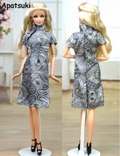 Doll Clothes Handmade Chinese Traditional Dress Qipao Vestido Dress For Barbie Doll Clothes Cheongsam Unique Evening