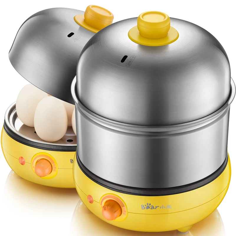 

Multi Functional Household Electric Egg Steamer Breakfast Making Machine Double Stainless Steel Egg Boilers Fried Eggs Tool