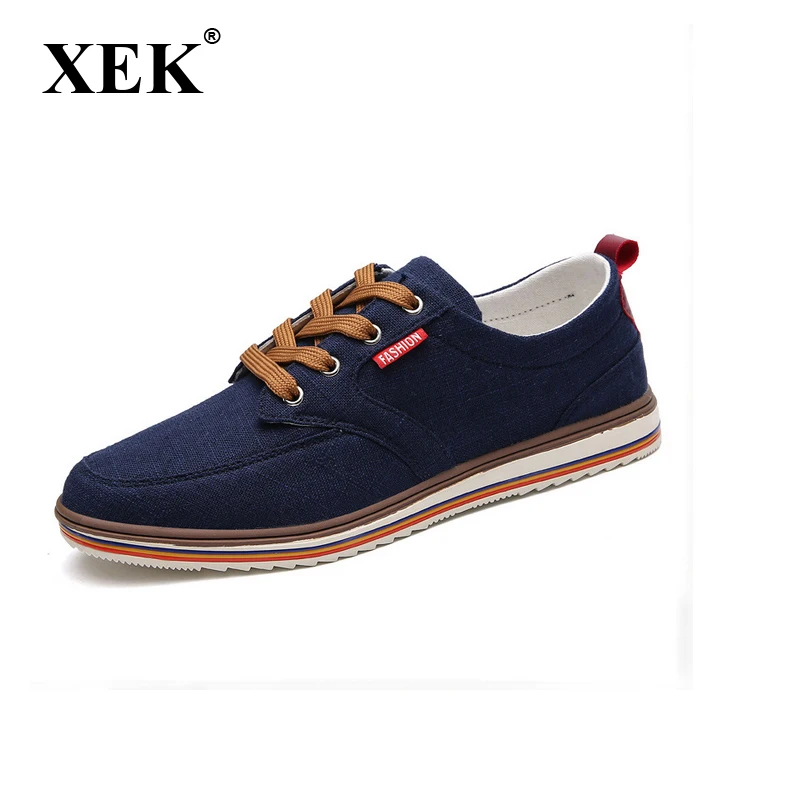 

XEK Breathable Outdoor Men's Sneaker Lace Up Canvas Shoes For Male GSS25