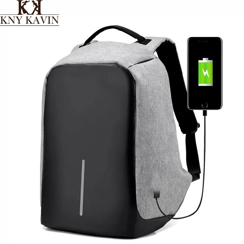 KNY KAVIN KK 2017 New Design Usb Charging font b Backpack b font Multi functional Big