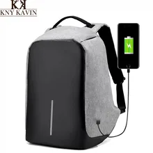 Kny kavin kk 2017 nuevo diseño usb de carga mochila mochilas 15 pulgadas bolsa de ordenador portátil de múltiples funciones de gran capacidad de viaje bolsas casuales