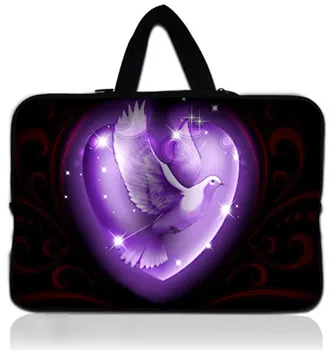 

+Tracking Number 13'' Peace pigeon Laptop Sleeve Case Bag Soft Neoprene Pouch Fashion Customizable