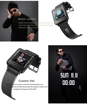

CV16 Dual Screen Smart Watch Men Clock IP67 Waterproof Activity Fitness sleep Tracker calories Smartwatch For android IOS phone