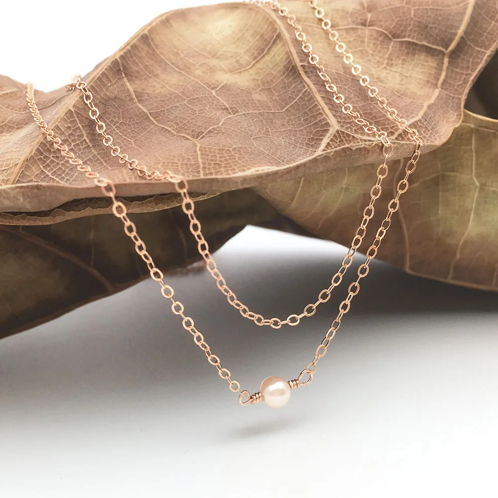 Online Collar de capas de perlas hecho a mano personalizado hecho a mano gargantilla de oro Collier Femme Kolye Collares de mujer joyería de Río Dale