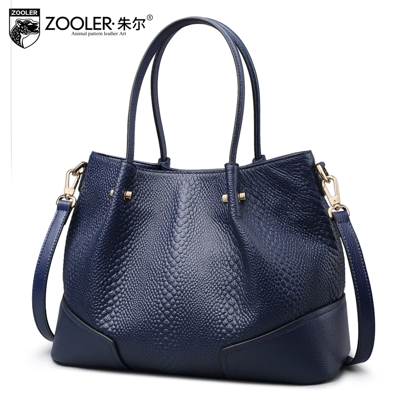 

ZOOLER bags for women 2019 new genuine leather bag women luxury handbags Cow leather woman bag designer large business tote bag