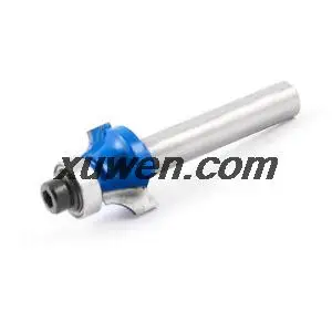 

Carpentry Blue Silver Tone 1/4" x 3/4" Metal Round Over Router Bit #