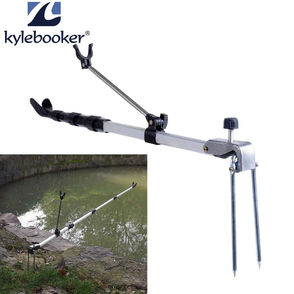 Fishing Pole Holder Rod Stand Bracket Angle Adjustable Telescopic