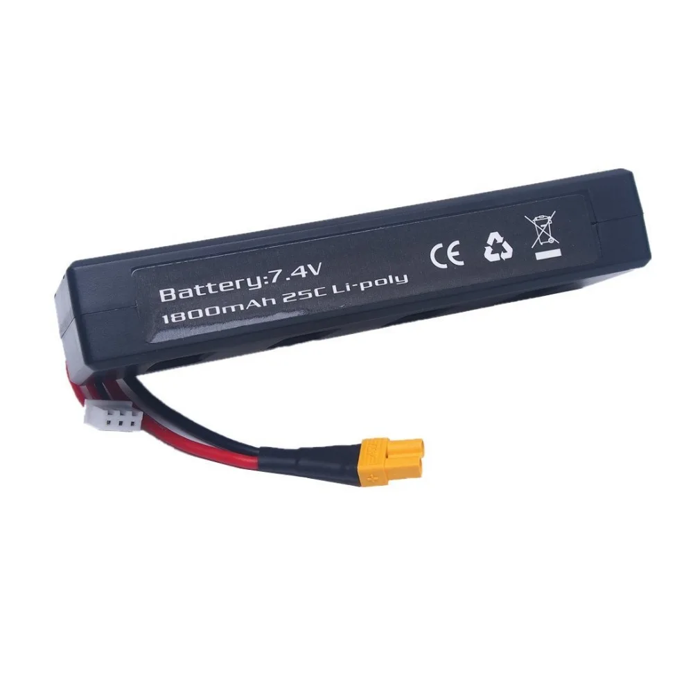 

Saleaman 1PC 7.4v 1800mah 25C Li-poly Battery for MJX B3 Bugs 3 Force1 F100 Contixo F17 RC quadcopter drone spare parts RC Parts