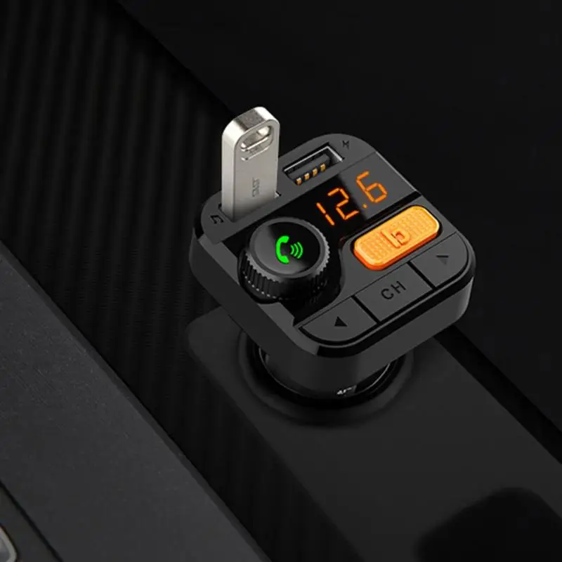 BT82D Bluetooth двойной зарядное устройство usb музыкальный mp3-плеер громкой связи fm-передатчик