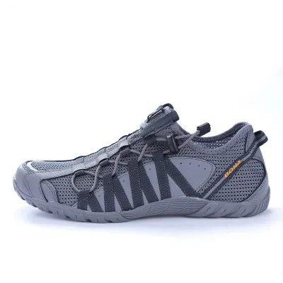Мужские кроссовки со шнуровкой; спортивная обувь; уличные кроссовки для бега; удобные дышащие спортивные кроссовки для спортзала; размеры 36-48 - Цвет: Темно-серый