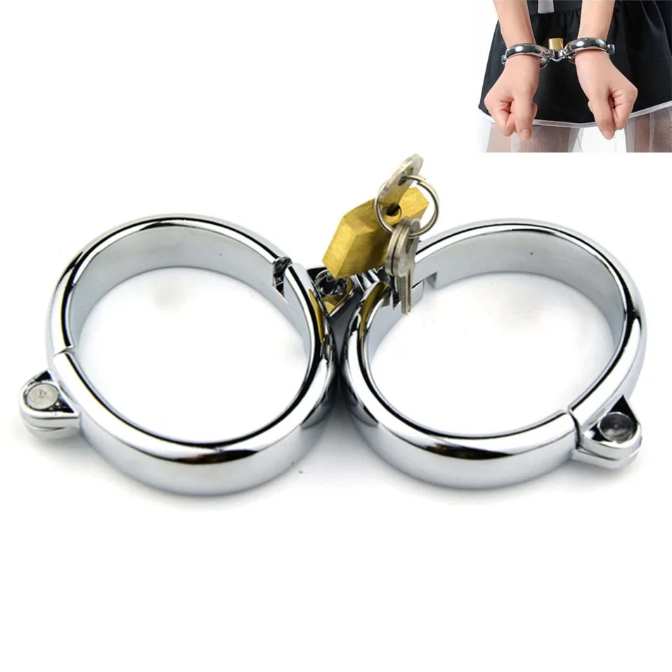 Camatech Metal Hand And Feet Cuffs With Lock Bdsm Shackle Restraints