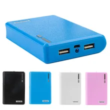 1Pc Dual USB Power Bank 4x 18650 External Backup Battery Charger Box Case For Phone