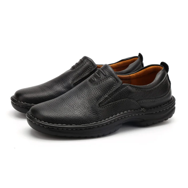 Мужские кожаные лоферы на плоской подошве размеры 40 45|footwear brand|footwear menfootwear shoes |