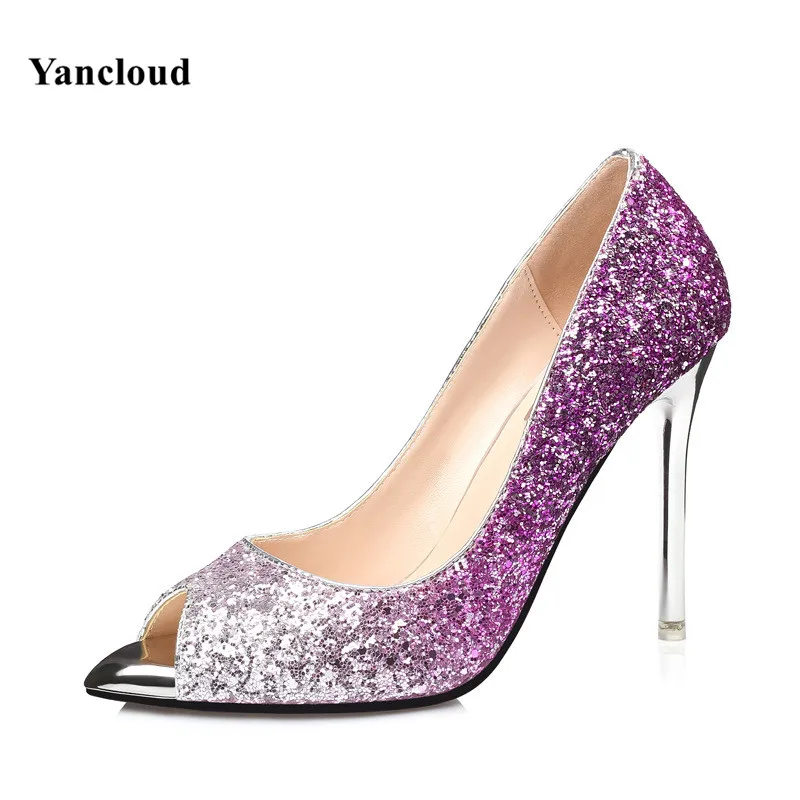 

New 2017 Spring Summer Peep Toe Women's Pumps Sexy Party Shoes Woman High Heels Office Shoe