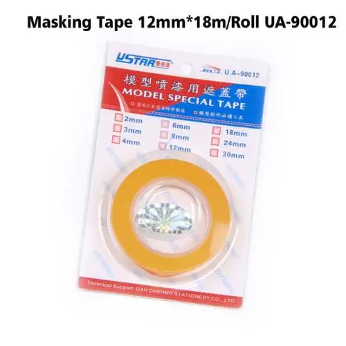 U-STAR Masking Tape 2mm-50mm 10 Sizes Model Special Masking Tape Model Hobby Painting Tools Accessory