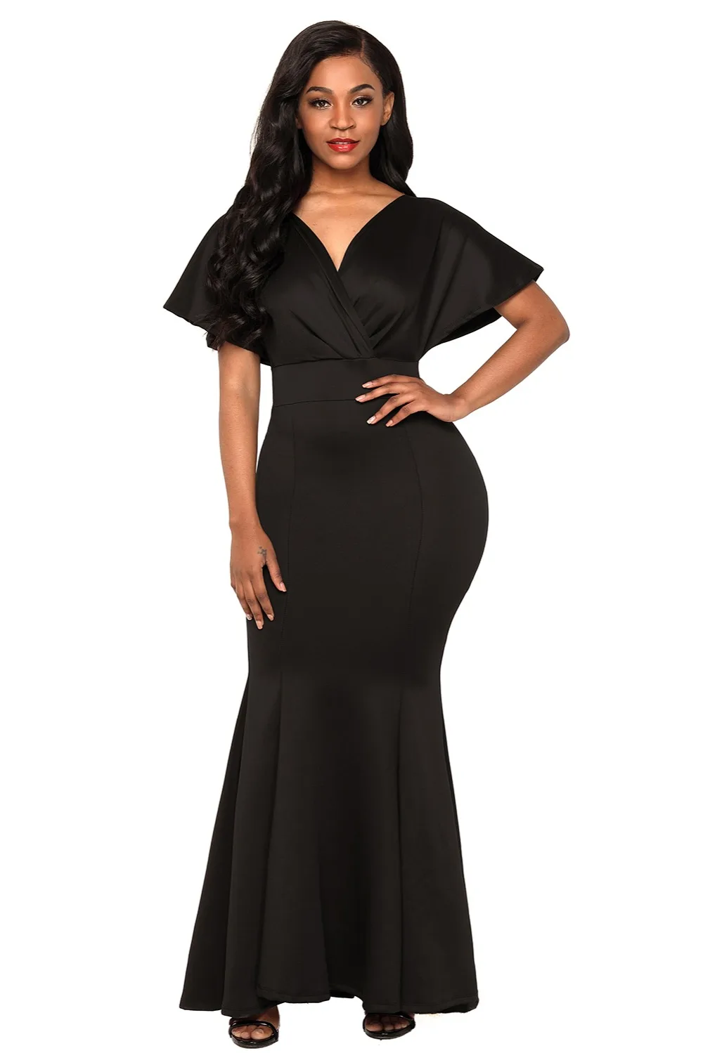 Black-Off-The-Shoulder-Mermaid-Maxi-Dress-LC61944-2-3