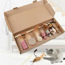 Забавный для домашнего котика Дразнилка для котенка Stick провода охотничий палочка перо Плюшевые Интерактивная игрушка