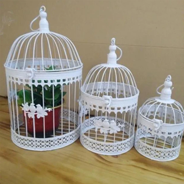 3421 Mode Antique Décoratif Cages à Oiseaux Classique De Fer Décor Fleur Cage à Oiseaux Pour La Décoration De Mariage Dans Oiseau Cages Et Nids De