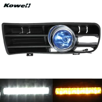 

KOWELL Fog Lights Grille For Volkswagen GOLF GTI/TDI MK4 1998-2004 +Switch +Wiring Harness Bumper Car Lamps LED Driving Bulb