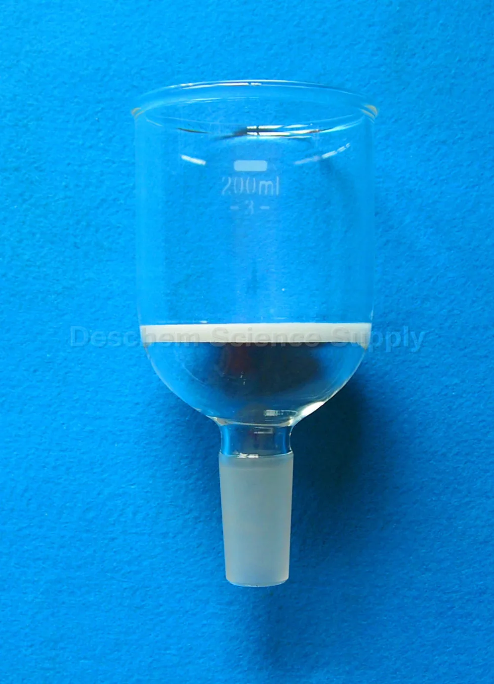 200ml,24/40,Glass Buchner Funnel,W/3 Core Filter,Chemistry Lab