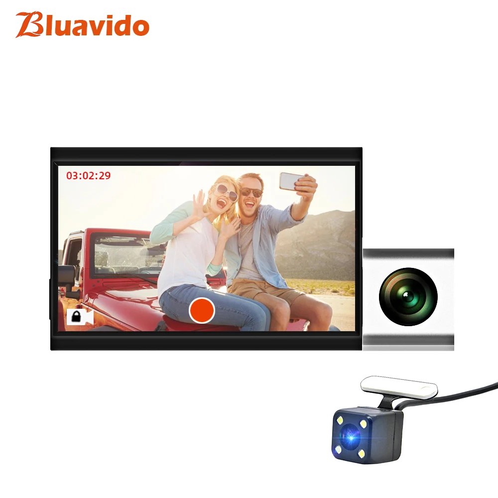 Автомобильный видеорегистратор Bluavido 3G с GPS трекером Full HD 1080P WDR ночное видение G