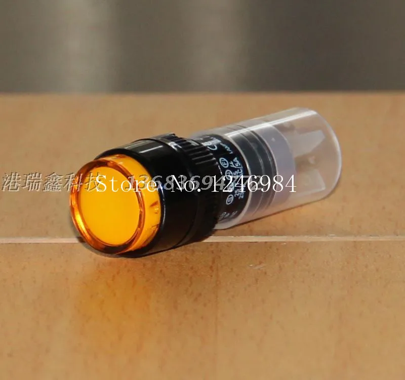 

[SA]P16LMR1-1AB Taiwan Progressive Alliance Round single point without a lock yellow reset button switch DECA--10pcs/lot
