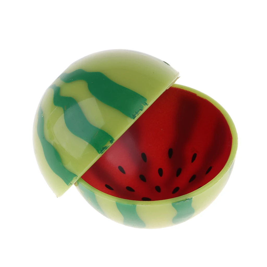 Lovely 10 Pieces Kit 1/6 Miniature Tableware Watermelon Printed Bowl Model for Dollhouse Dining Table/ End Table Decoration