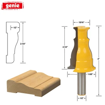 

1pc 1/2" Shank Doors And Windows Router Bits Line Hand Burrs Woodworking Milling Cutter For DIY Wood Tools