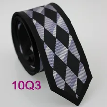 YIBEI Coachella Узкие галстуки с черной каймой тонкие черные и Серебристые серые ромбовидные краватта узкий галстук на шею для мужчин платье свадебное