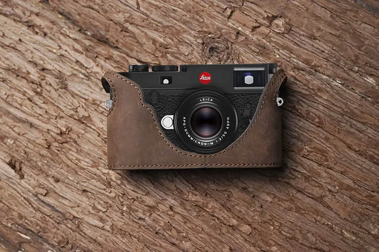 Mr. камень ручной работы из натуральной кожи Камера сумка Винтаж половина дела Нижняя крышка для Leica M10