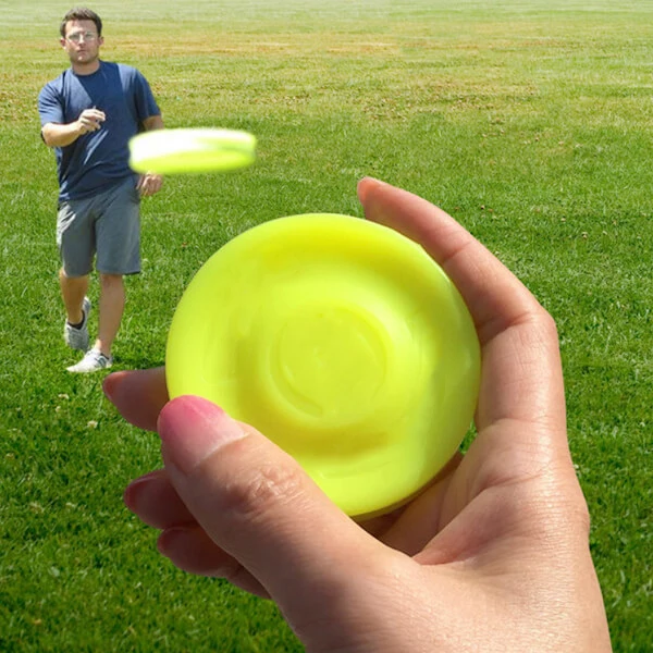 2 قطعة البسيطة تحلق القرص Frisbie جيب مرنة لينة جديد تدور في اصطياد لعبة Frisbie طريقة جديدة للعب الكبار الشاطئ في الهواء الطلق