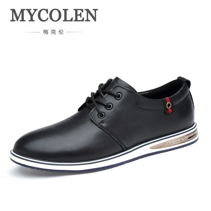 

MYCOLEN New Brand Arrival Spring Summer Comfortable Casual Shoes Men Lace-Up Shoes For Men British Fashion Flats Chaussure