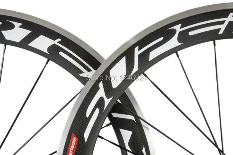 Superteam Carbon Wheelset 60 мм Clincher Углеродные дорожные колеса с легированной тормозной поверхностью алюминиевая тормозная поверхность