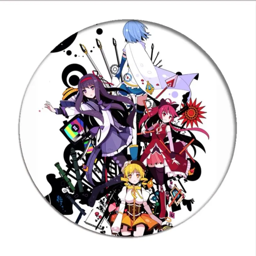 Puella Magi Madoka Magica Cosplay Badges Kaname Madoka Brooch Icon Akemi Homura Collection Breastpin for Backpacks Clothing goddess costume Cosplay Costumes