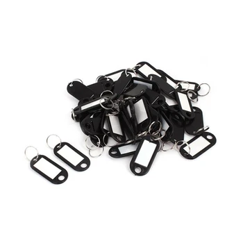 

DCOS-20 Pcs Assorted Key ID Label Tags Split Ring Keyring Keychain