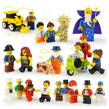 20 Pcs 20 Style Occupations City Figure Model Blocks DIY Toys Compatible LegoINGlys with Weapons Action Figure Toys for Children