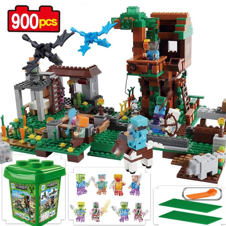 900pcs My World Molcard Village dragon figures building blocks Compatible Legoed minecrafted city bricks Enlighten children toys 900pcs My World Molcard Village dragon figures building blocks Compatible Legoed minecrafted city bricks Enlighten children toys