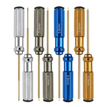 

Neewer 2 Pack Titanium Nitride TiNI Hex Driver Wrench 4 Piece Set 1.5mm/2mm/2.5mm/3.0mm Photo Studio Accessaries